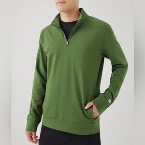 Pact Stretch French Terry Quarter Zip organic cotton Size XL